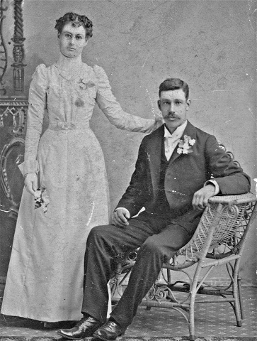 Charles McClellan and Mary Ratfield wedding photo
