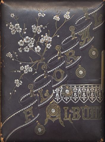 Leather covered "Floral Album"